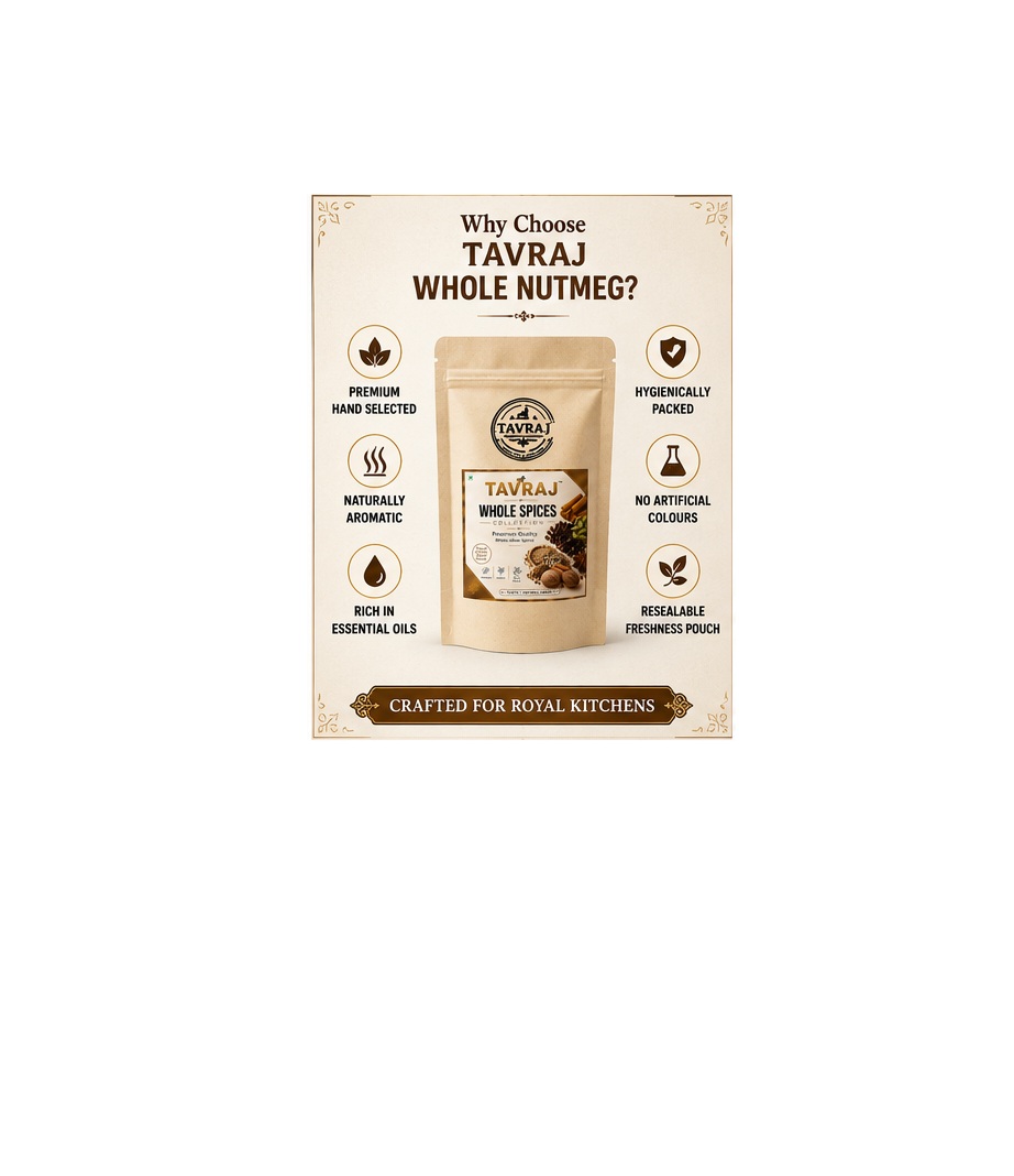tavraj whole nutmeg (jaiphal) | premium aromatic whole spice | rich natural aroma | 100% pure | no preservatives tavraj whole nutmeg (jaiphal) | premium aromatic whole spice | rich natural aroma | 100% pure | no preservatives