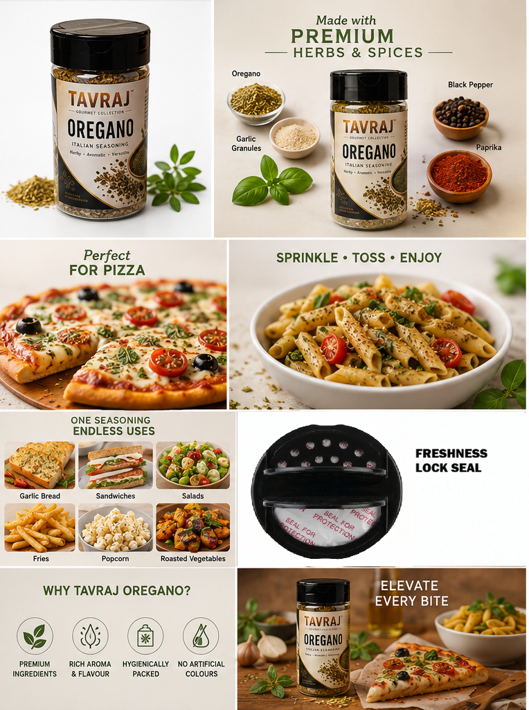 tavraj oregano seasoning | pizza & pasta seasoning | italian herb blend | sprinkler jar | 80g tavraj oregano seasoning | pizza & pasta seasoning | italian herb blend | sprinkler jar | 80g