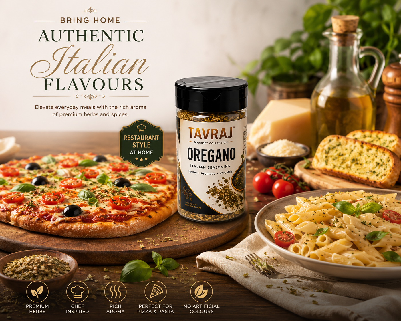 tavraj oregano seasoning | pizza & pasta seasoning | italian herb blend | sprinkler jar | 80g tavraj oregano seasoning | pizza & pasta seasoning | italian herb blend | sprinkler jar | 80g
