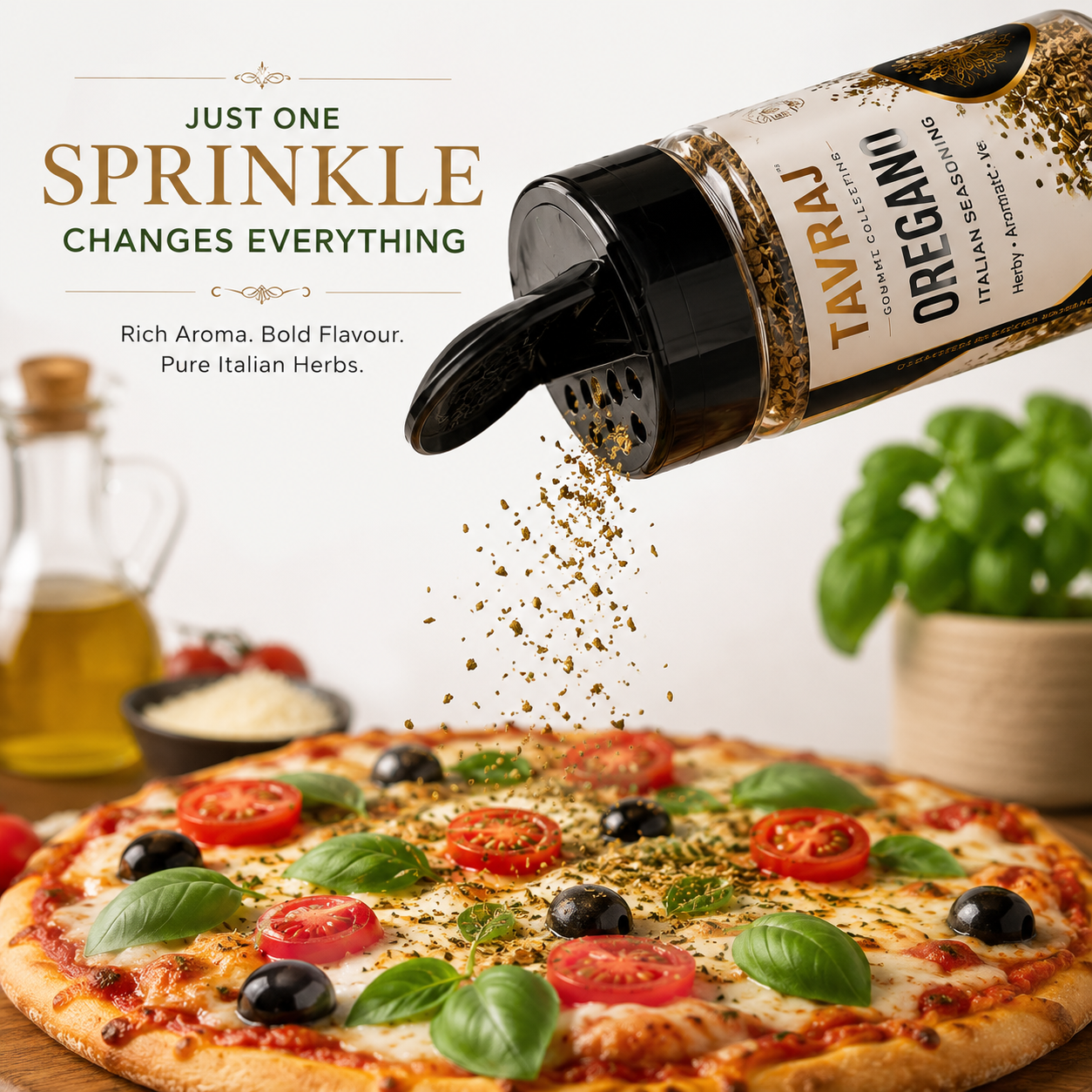 tavraj oregano seasoning | pizza & pasta seasoning | italian herb blend | sprinkler jar | 80g tavraj oregano seasoning | pizza & pasta seasoning | italian herb blend | sprinkler jar | 80g