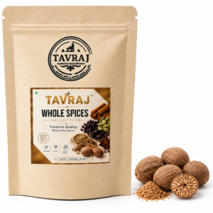 tavraj whole nutmeg (jaiphal) | premium aromatic whole spice | rich natural aroma | 100% pure | no preservatives