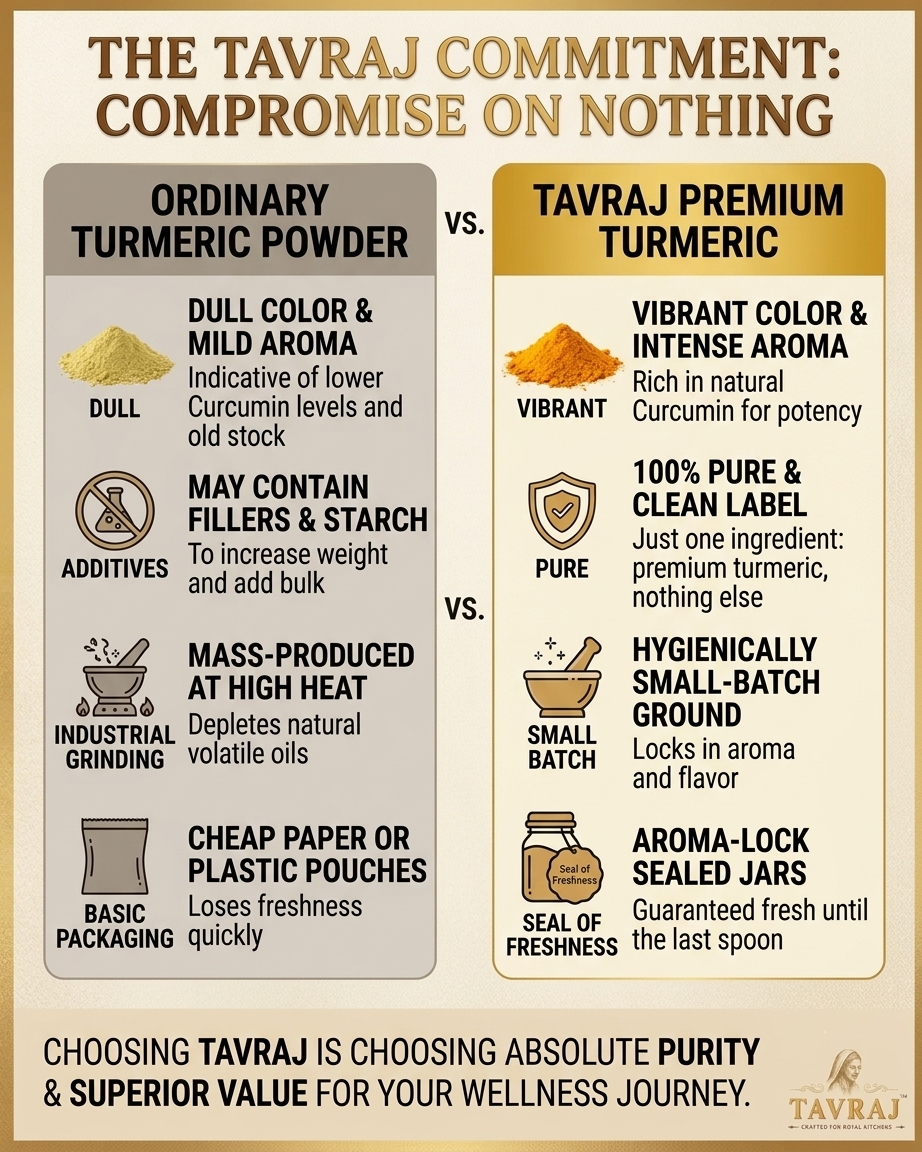 tavraj premium turmeric powder (haldi) | pure & naturally aromatic | 100% turmeric powder tavraj premium turmeric powder (haldi) | pure & naturally aromatic | 100% turmeric powder
