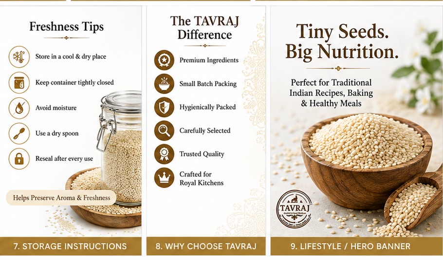tavraj white sesame seeds (whole) | premium safed til | whole sesame seeds | fresh & hygienically packed tavraj white sesame seeds (whole) | premium safed til | whole sesame seeds | fresh & hygienically packed