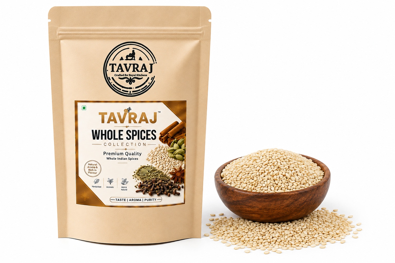 tavraj white sesame seeds (whole) | premium safed til | whole sesame seeds | fresh & hygienically packed tavraj white sesame seeds (whole) | premium safed til | whole sesame seeds | fresh & hygienically packed