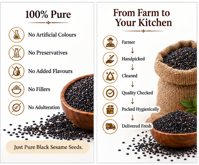 tavraj combo black & white sesame seeds | kala til & safed til | 100g + 100g tavraj combo black & white sesame seeds | kala til & safed til | 100g + 100g