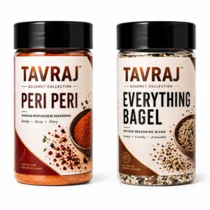 tavraj combo pack for peri peri & everything bagel seasoning | 80g + 100g