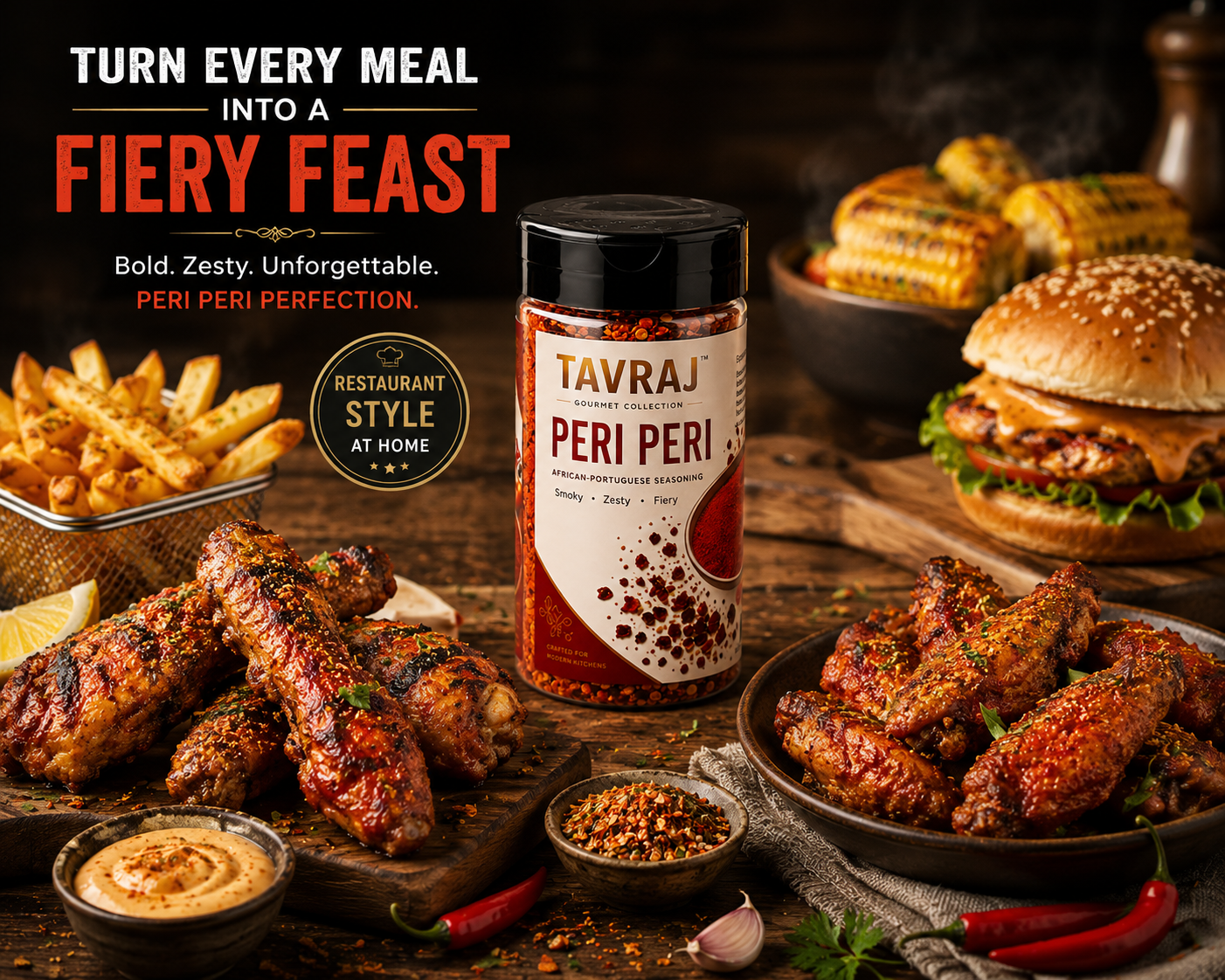tavraj combo pack for peri peri & everything bagel seasoning | 80g + 100g tavraj combo pack for peri peri & everything bagel seasoning | 80g + 100g